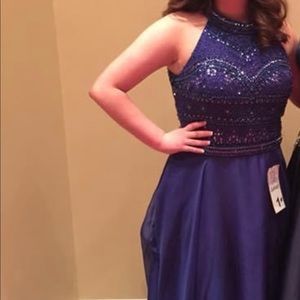 Royal blue pageant dress